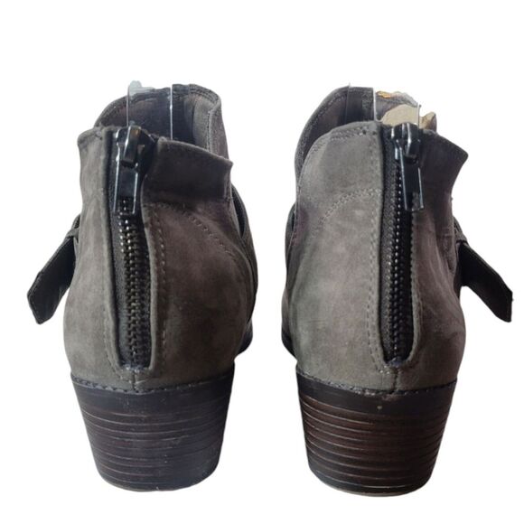 David Aaron Taupe Ankle Boots with Buckle Detail Size‎ 9- Everyday Booties - Picture 4 of 10